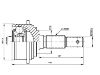 ремкомплект граната CV Joint Kit:43400-87728