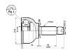 CV Joint Kit:44305-692-671