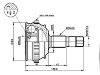 Jeu de joints, arbre de transmission CV Joint Kit:7631082