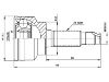 Jeu de joints, arbre de transmission CV Joint Kit:B002-25-500