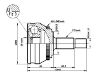 Juego de articulación, árbol de transmisión CV Joint Kit:811 407 305A