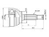 Jeu de joints, arbre de transmission CV Joint Kit:MB526551