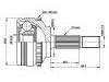 Jeu de joints, arbre de transmission CV Joint Kit:77 00 110 484