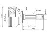 Jeu de joints, arbre de transmission CV Joint Kit:MR110208