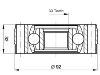 Jeu de joints, arbre de transmission CV Joint Kit:171 407 331C