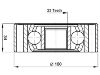 Jeu de joints, arbre de transmission CV Joint Kit:191 407 331