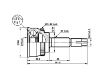 Juego de articulación, árbol de transmisión CV Joint Kit:39100-2J201