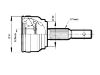 Jeu de joints, arbre de transmission CV Joint Kit:326808