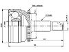 Gelenksatz, Antriebswelle CV Joint Kit:TDJ500040