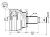 Jeu de joints, arbre de transmission CV Joint Kit:43430-60060