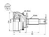 Jeu de joints, arbre de transmission CV Joint Kit:MR290409