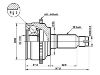 Jeu de joints, arbre de transmission CV Joint Kit:GP20-25-60X